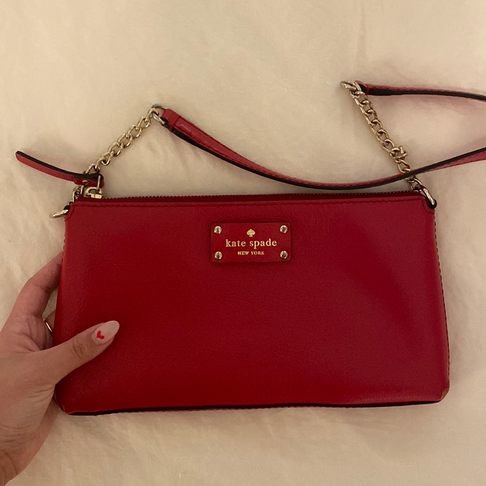 Red Kate Spade Chain Purse